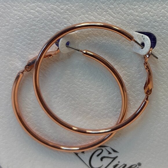 C'Zire Jewelry - Luxury Hoop Earrings Nickel Free By CZire With Gift Pouch